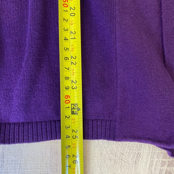 Talbots Purple Women's Buttery Soft Cotton Blend Cardigan Sweater Sz SP - Picture 4 of 7